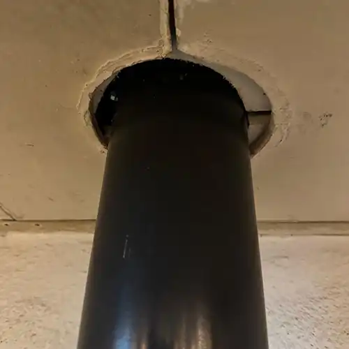 Flue pipe without a collar